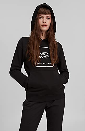 O'NEILL Cube Hoody Kapuzenpullover Sweathshirt Freizeit Und Sport Sudadera con Capucha, Mujer, Negro, S