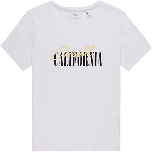 O'NEILL LW Script Logo Camiseta Manga Corta, Mujer, Blanco (Super White), S