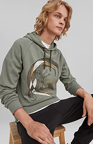 O'NEILL O 039Riginal Hoody Sudadera con Capucha, Hombre, 6198 Agave Green, Regular