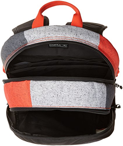 O'Neill Rucksack AC Ledge Backpack - Mochila Unisex, Color Multicolor (Black AOP Red), Talla 21 x 30 x 46 cm, 30 litros