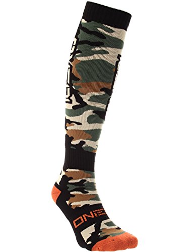 O'Neill Wetsuits Oneal Woods Camo Sox Pro MX Calcetines hasta la Rodilla Motocross/Mountain Bike - Multicolor, Talla única