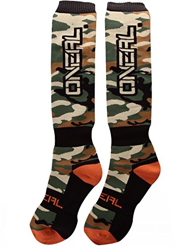 O'Neill Wetsuits Oneal Woods Camo Sox Pro MX Calcetines hasta la Rodilla Motocross/Mountain Bike - Multicolor, Talla única