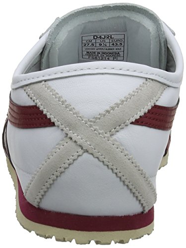 Onitsuka Tiger Zapatillas para Unisex adulto, Blanco (White/Burgundy 125), 40 EU