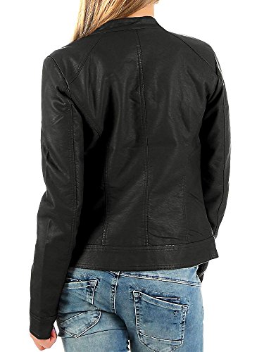 Only Bandit PU Biker Chaqueta, Negro (Black C N 010), 34 (XS) para Mujer