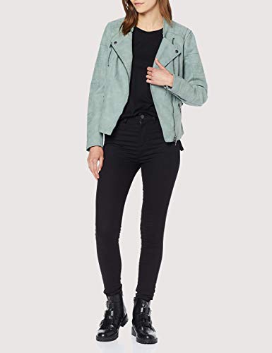 ONLY ONLAVA Faux Leather Biker OTW Noos Chaqueta, Grün (Chinois Green Chinois Green), 38 para Mujer