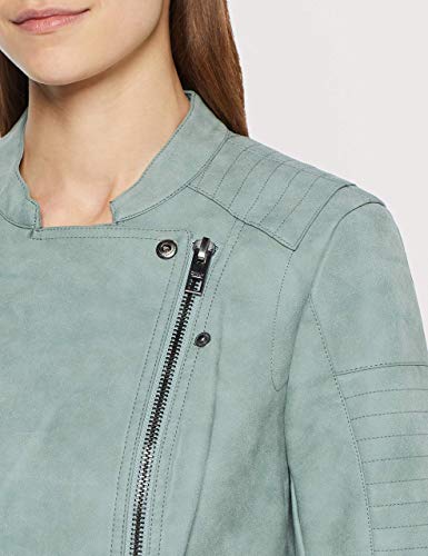 ONLY ONLAVA Faux Leather Biker OTW Noos Chaqueta, Grün (Chinois Green Chinois Green), 38 para Mujer