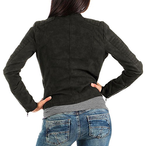 ONLY Onlava Pu Biker Otw Noos - Chaqueta para mujer, color negro, talla 38