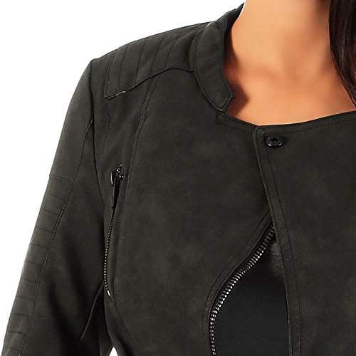 ONLY Onlava Pu Biker Otw Noos - Chaqueta para mujer, color negro, talla 38