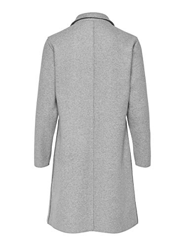 Only Onlcarrie Bonded Coat Otw Noos Abrigo, Light Grey Melange, XL para Mujer