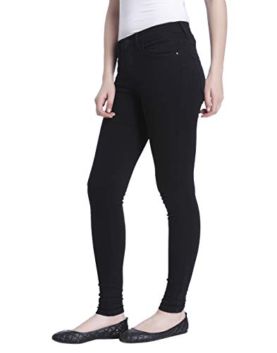 Only onlRAIN REG Skinny Jeans CRY6060 Noos Vaqueros, Negro (Black Denim), 38 /L30 (Talla del Fabricante: Medium) para Mujer