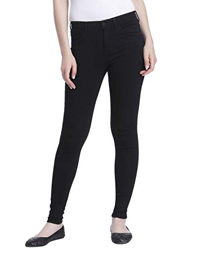 Only onlRAIN REG Skinny Jeans CRY6060 Noos Vaqueros, Negro (Black Denim), 38 /L30 (Talla del Fabricante: Medium) para Mujer