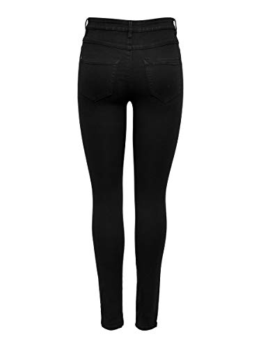 ONLY Onlroyal High SK Pim600 Noos 15093134 Jeans, Negro (Black), M/32L para Mujer