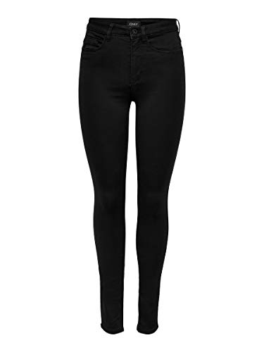 ONLY Onlroyal High SK Pim600 Noos 15093134 Jeans, Negro (Black), M/32L para Mujer