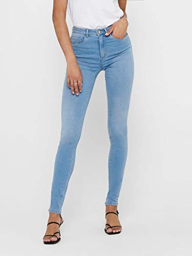 Only onlROYAL HW SK Jeans BB BJ13333 Noos Vaqueros Skinny, Azul (Light Blue Denim Light Blue Denim), M / 34L para Mujer