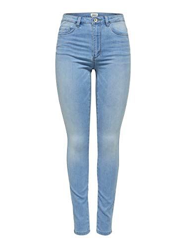 Only onlROYAL HW SK Jeans BB BJ13333 Noos Vaqueros Skinny, Azul (Light Blue Denim Light Blue Denim), M / 34L para Mujer