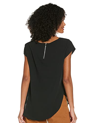 Only Onlvic S/s Solid Top Noos Wvn Camiseta, Negro (Black Black), 34 para Mujer