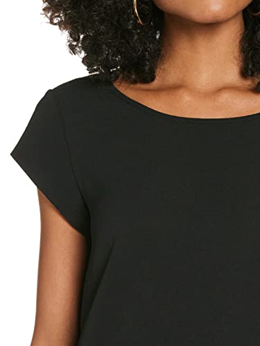 Only Onlvic S/s Solid Top Noos Wvn Camiseta, Negro (Black Black), 34 para Mujer