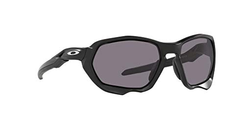 OO9019 Oakley Plazma Sunglasses, Matte Black/Prizm Grey Polarized, 59mm