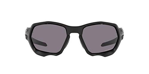 OO9019 Oakley Plazma Sunglasses, Matte Black/Prizm Grey Polarized, 59mm