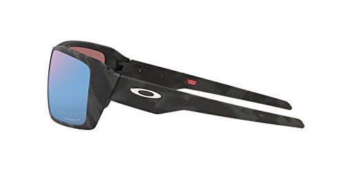 OO9380 Double Edge Sunglasses, Matte Black Camo/Prizm Deep Water Polarized, 66mm