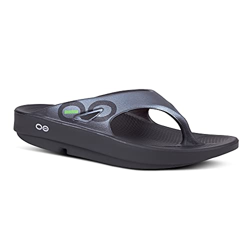 Oofos - Chanclas unisex originales, para después del ejercicio, recuperación activa deportiva, chancletas, color Gris, talla 4 UK Men/ 5 UK Women