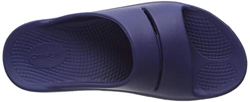 OOfos Ooahh, Sandalias Atléticas Hombre, Azul (Navy), 46 EU