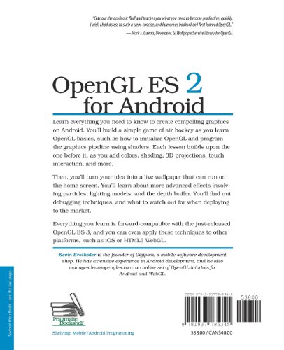 OpenGL ES 2 for Android: A Quick-Start Guide (Pragmatic Programmers)
