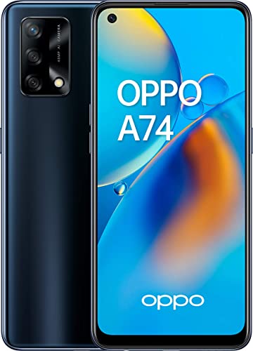 OPPO A74 - Smartphone 128GB, 6GB RAM, Dual SIM, Carga rápida 33W - Negro