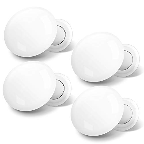 Opret Fijación Magnética Dorsal (4 Pack), Imanes Porta Dorsales para La Fijación del Número de Carrera, Accesorios de Maratón (Blanco)