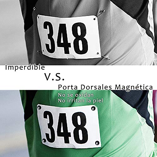 Opret Imanes Dorsales Running, Fijación Magnética Dorsal, Imanes Porta  Dorsales para La Fijación del Número de Carrera, Accesorios de Maratón