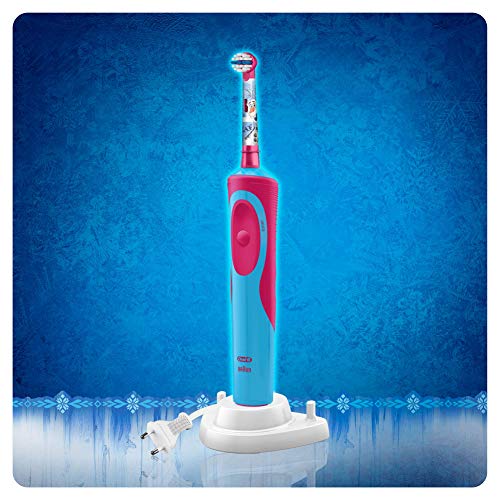 Oral-B Niños Cepillo De Dientes Eléctrico, 1 Mango De Frozen De Disney Recargable Con Tecnología De Braun, 1 Cabezal De Recambio, Apto Para Niños Mayores De 3 Años