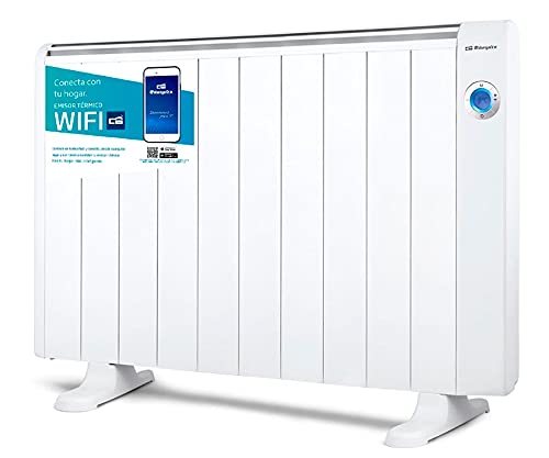 Orbegozo RRW 1800 - Emisor térmico WiFi Bajo Consumo, Sin Aceite, Programable, 3 Modos, Orbegozo App, 1800 W