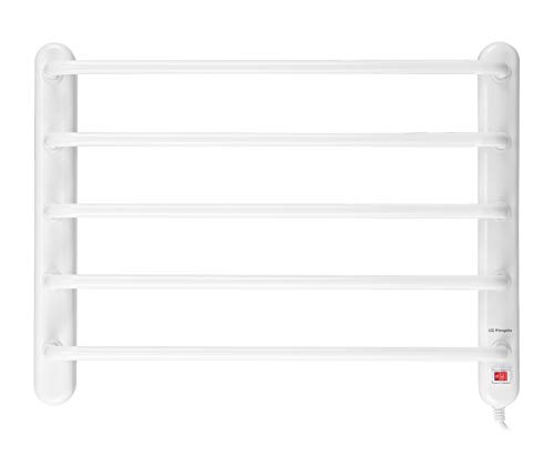 Orbegozo TH 8002 - Toallero eléctrico, fácil instalación, seca y calienta toallas, indicador luminoso, 90 W, color blanco