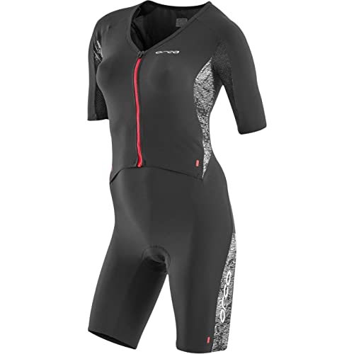 Orca 226 Perform Aero Race Short Sleeve Womens Tri Suit - Black-S