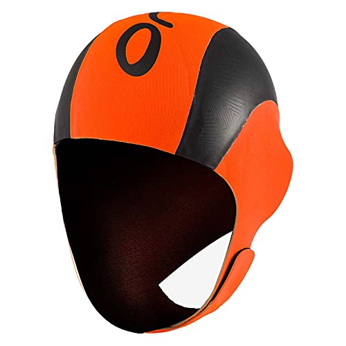 Orca Neoprene - Gorros de natación - Naranja/Negro Talla S/M 2019