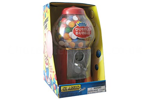 ORIGINAL DUBBLE BUBBLE CLASSIC - Máquina de bolas de chicle con hucha, 80 g