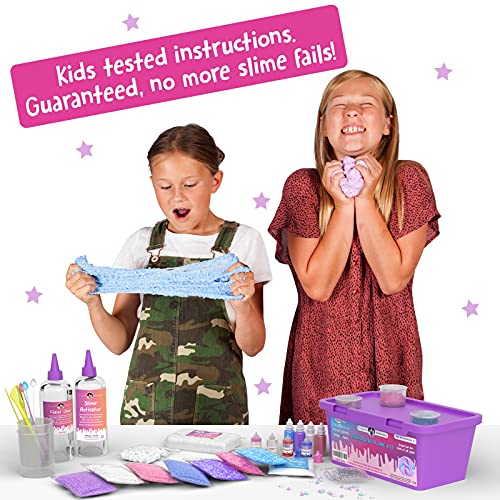 Original Stationery Unicorn Slime Kit suministros para niñas que hacen limo [todo en una caja] Los niños pueden hacer unicornio, purpurina, nube esponjosa, masilla de flotación, rosa