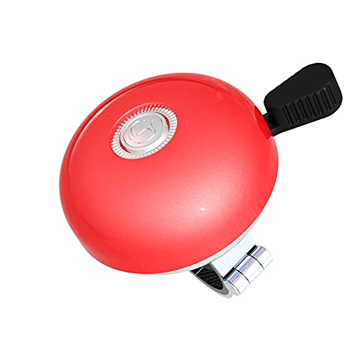 ORYXBOOST Bike Bell Classic Beach Cruiser Timbre de bicicleta para adultos, se adapta a manillar de 0.87 a 1.12 pulgadas, mano derecha, color rojo