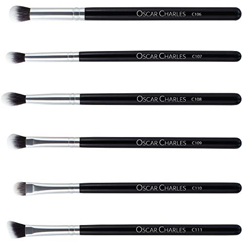 Oscar Charles Set de Brochas de Maquillaje Profesional de 17 Piezas : Brochas y Pinceles de Maquillaje, estuche de pincel de maquillaje, esponja de belleza, Limpiador, Guía de producto