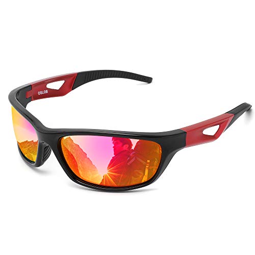 OSLOB gafas de sol polarizadas deportivas para mujeres hombres que completan operando protección uv lentes de conducción st003 (mrd)