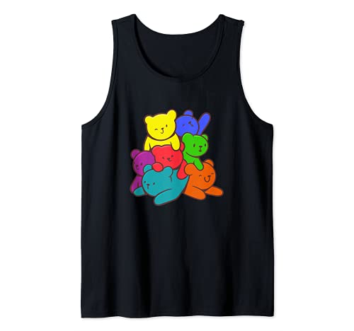 Osos de peluche de colores | Peluche para niños osos Camiseta sin Mangas