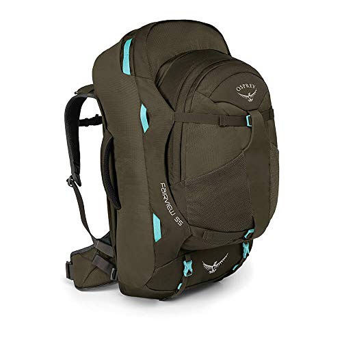 Osprey Fairview 55 Women's Travel Pack with 13L Detachable Daypack - Misty Grey (WS/WM)