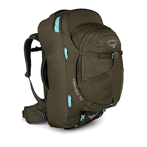 Osprey Fairview 70 Women's Travel Pack with 13L Detachable Daypack - Misty Grey (WS/WM)