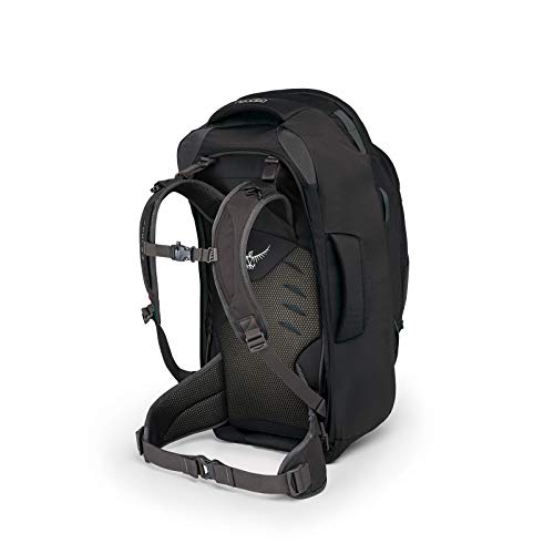 Osprey Farpoint 55 Mochila de Viaje, Hombre, Gris (Volcanic Grey), S/M