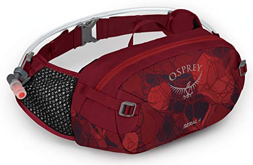 Osprey Seral 4 Mochila multideporte Unisex, Rojo (Claret Red), Talla O/S