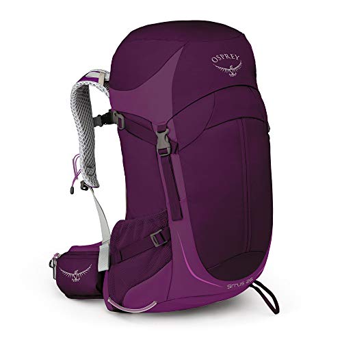 Osprey Sirrus 26, mochila de senderismo con ventilación para mujer - Ruska Purple (O/S)