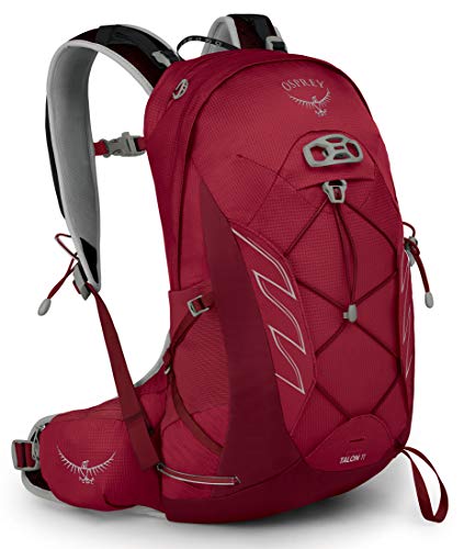 Osprey Talon 11 Mochila de senderismo para Hombre, Rojo (Cosmic Red), Talla L/XL