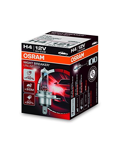 Osram 64193NBU Night Breaker Unlimited Lámpara Halógena de Faros P43T 75/68 W 12 V