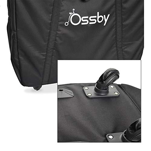 Ossby Bolsa de Transporte con Ruedas, Sin género, Negro, Única