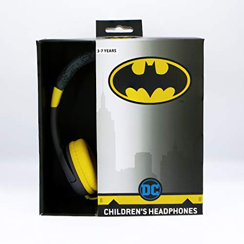 OTL Technologies Batman Caped Crusader - Auriculares con Cable para niños, Gris